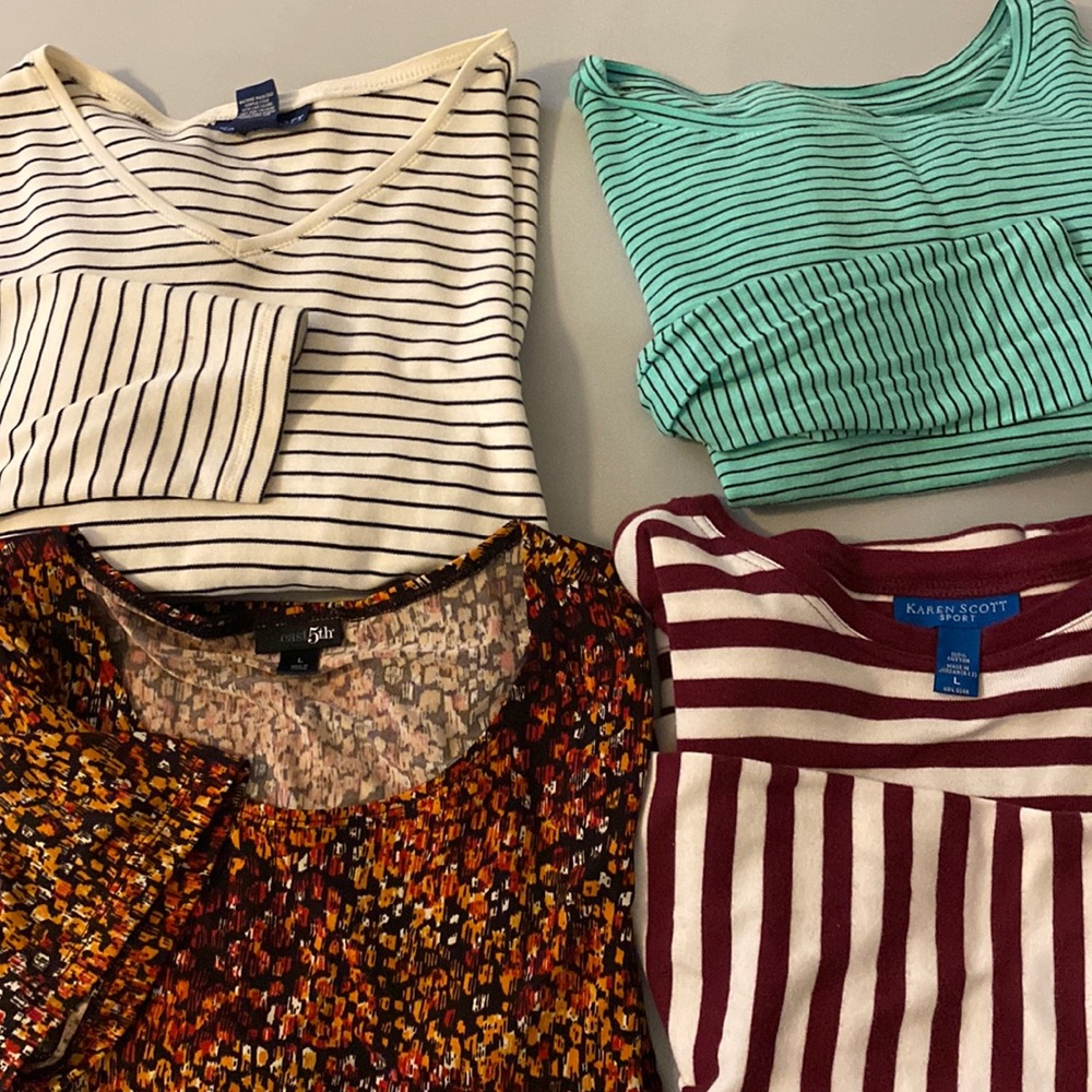 Misses  Assorted Tops.  Size Large. All for $15